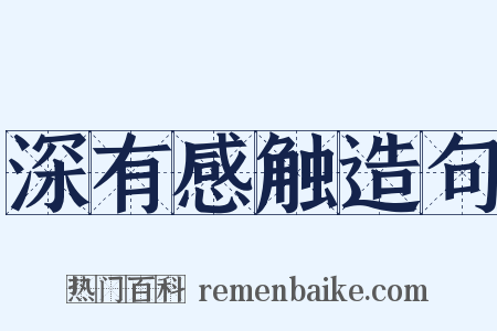 深有感触造句是什么意思的图片